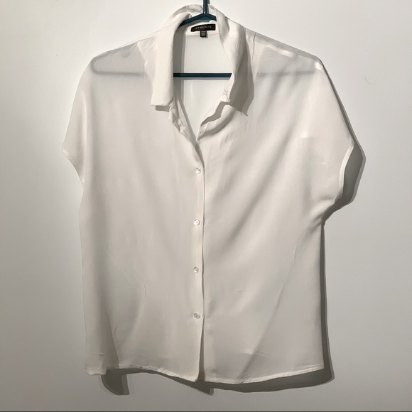 White button up shirt. Never Worn - Picture 1 of 6